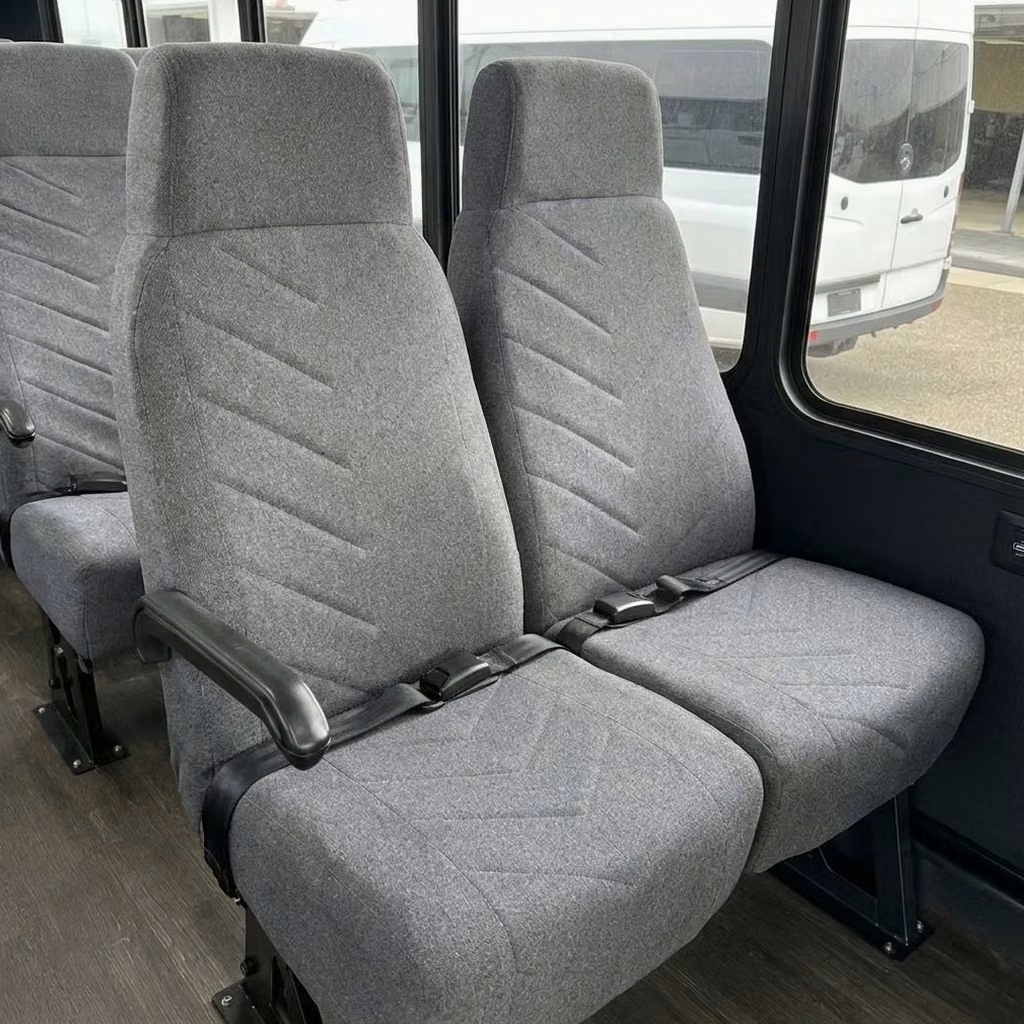 pine bluff 18 passenger minibus high back seats