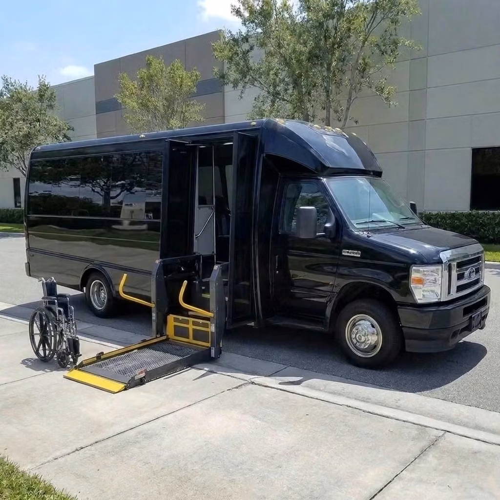 pine bluff 18 passenger minibus wheelchair lift