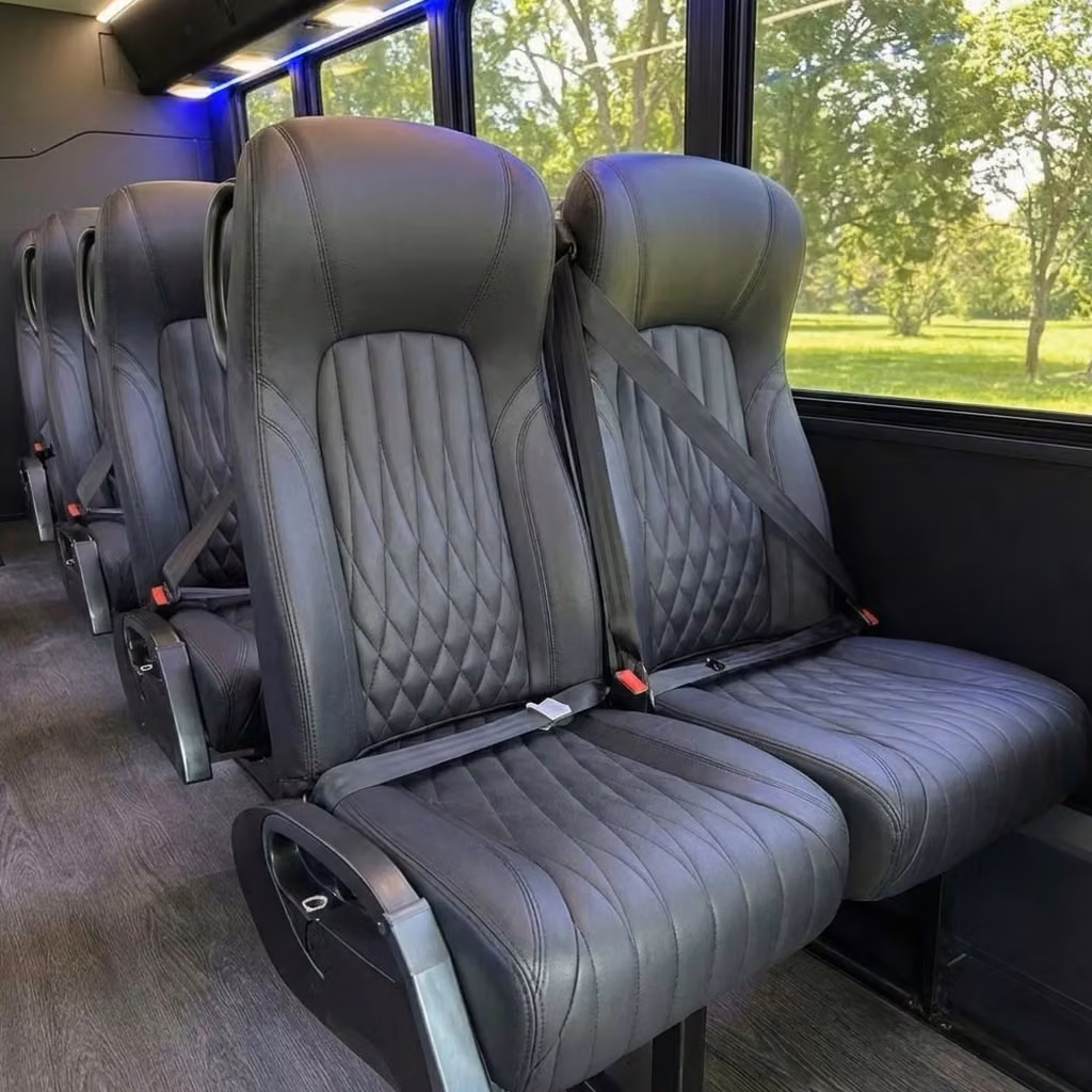 pine bluff 20 passenger minibus high back seats
