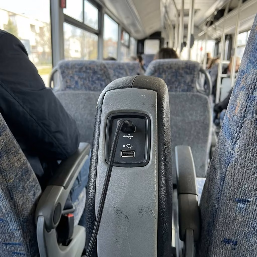 pine bluff 28 passenger minibus usb charging