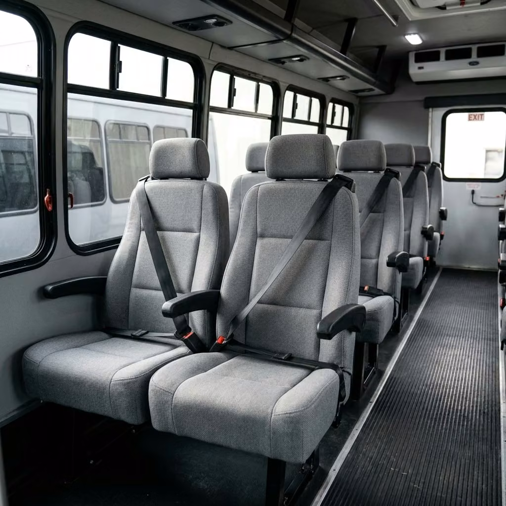 pine bluff 35 passenger minibus reclining seats