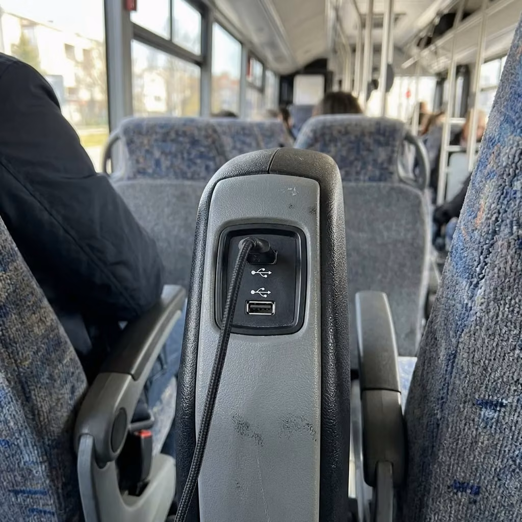 pine bluff 35 passenger minibus usb charging