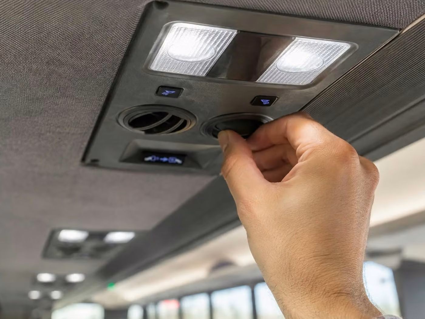 pine bluff 56 passenger charter bus air conditioning