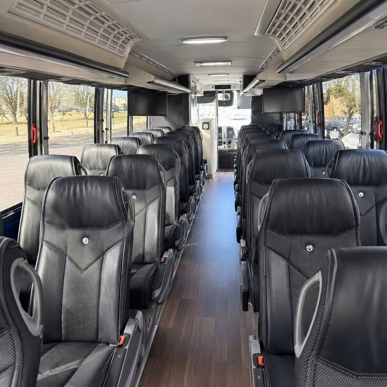 pine bluff charter bus interior 1