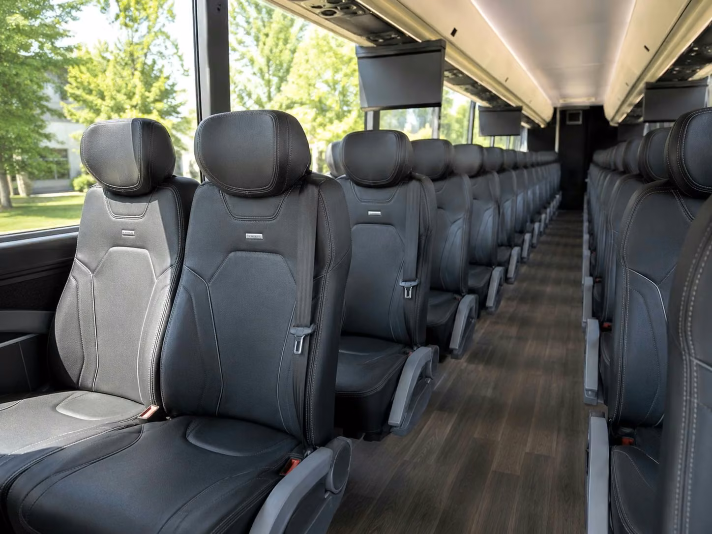 pine bluff charter bus interior 2