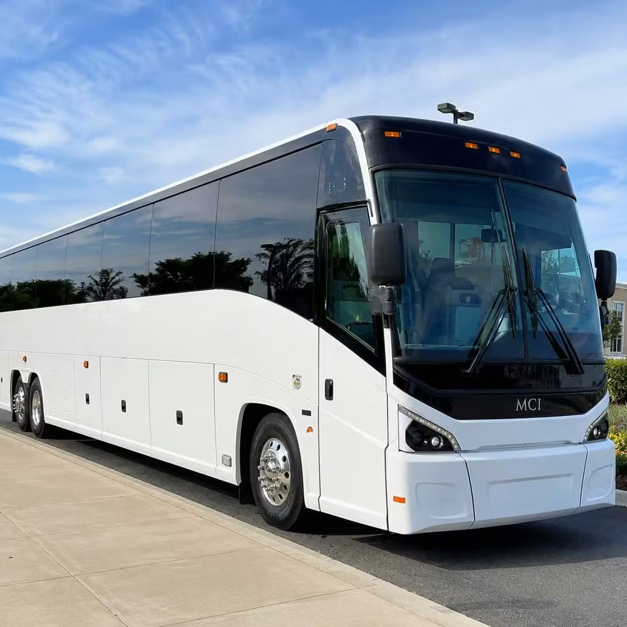 pine bluff corporate charter buses with fast wifi power outlets and tray tables